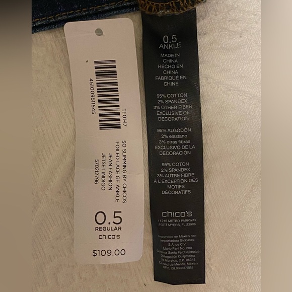 Chico's So Slimming Girlfriend Ankle Jeans - Picture 2 of 9
